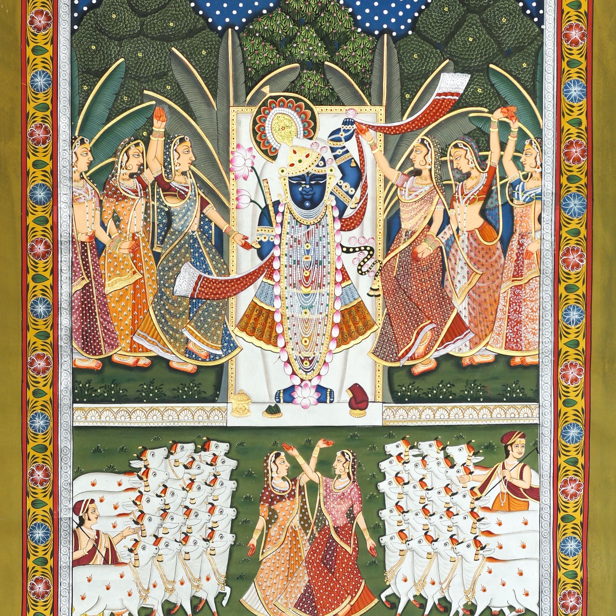 Shrinathji Raas Darshan Pichwai – Divine Celebration of Grace